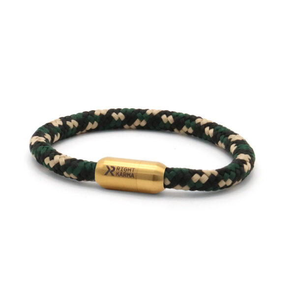 Armband Segeltau gold Rain Forrest back to nature