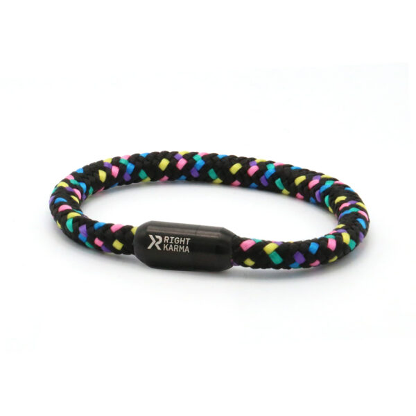 right-karma-Armband-Segeltau-gelb-verschluss-schwarz-midnight-dancer-back-to-the-80ies Accessoire 80er Jahre